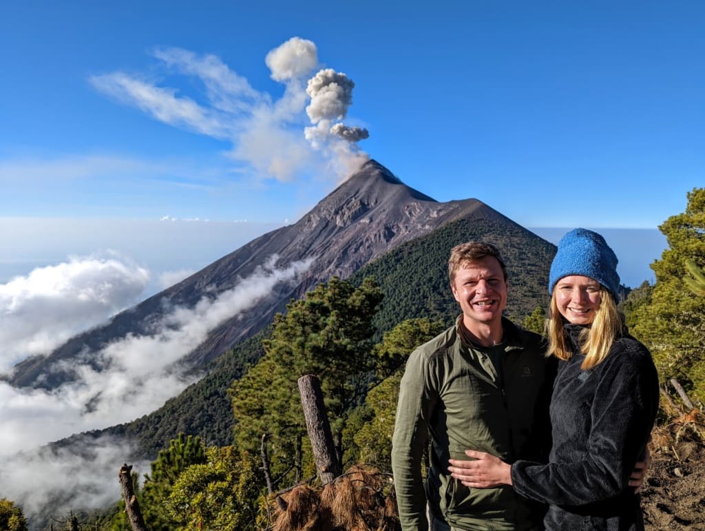 HIking a volcano is a fun thing to do in Antigua