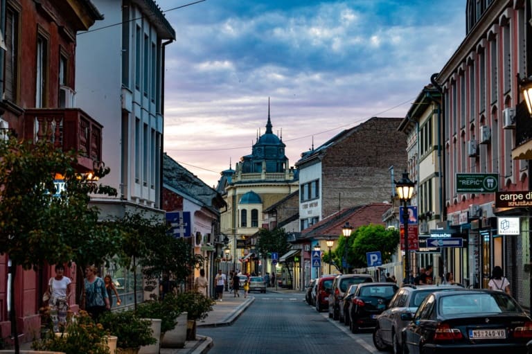 Sunset in Novi Sad, Serbia