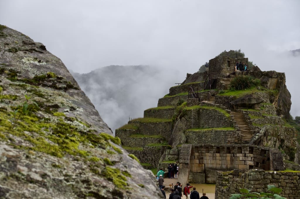 Machu PIcchu visit during foggy morning