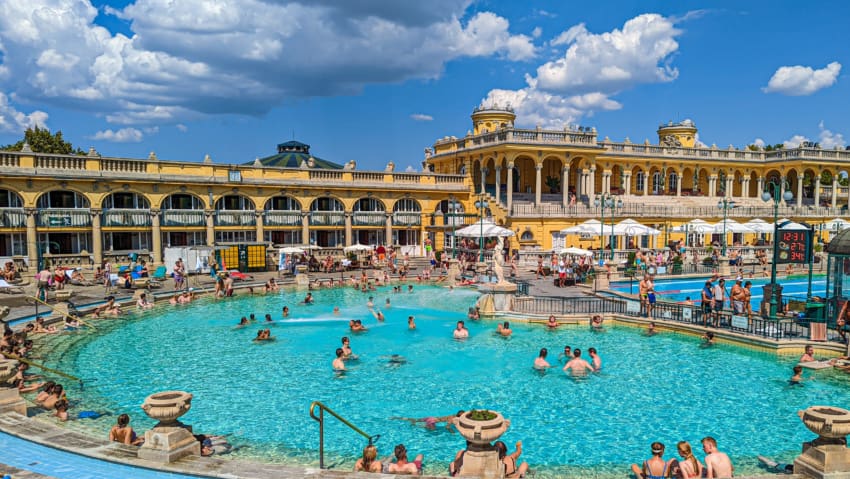 Outdoor Bath at Széchenyi Thermal Bath