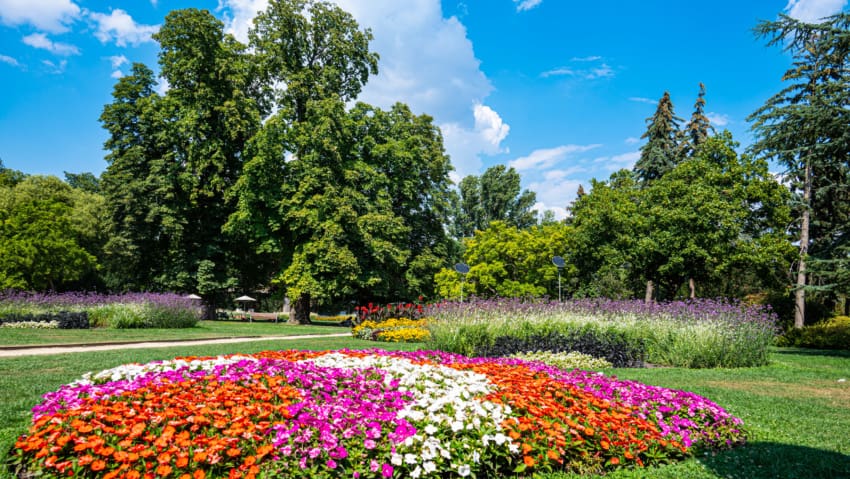 Margaret Islan Park in Budapest, Hungary