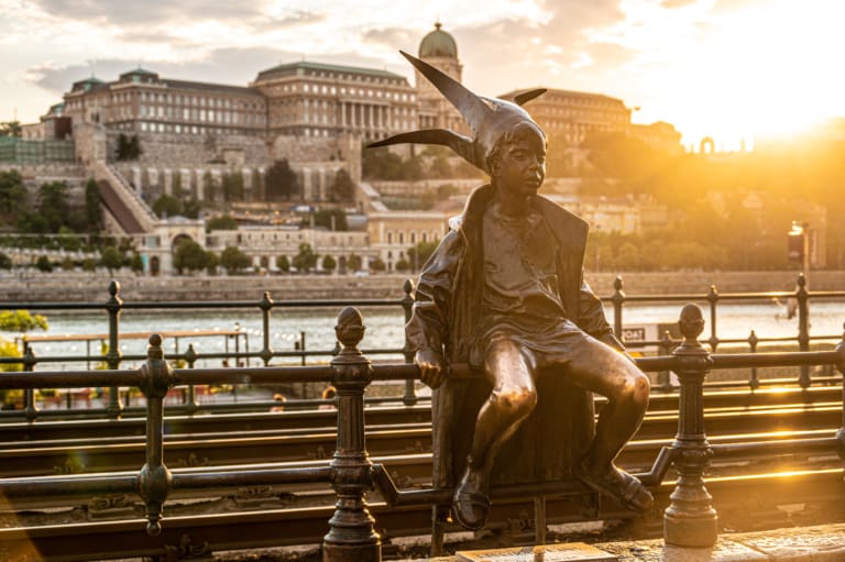 LIttle Princess Statue on our Budapest Walking Tour