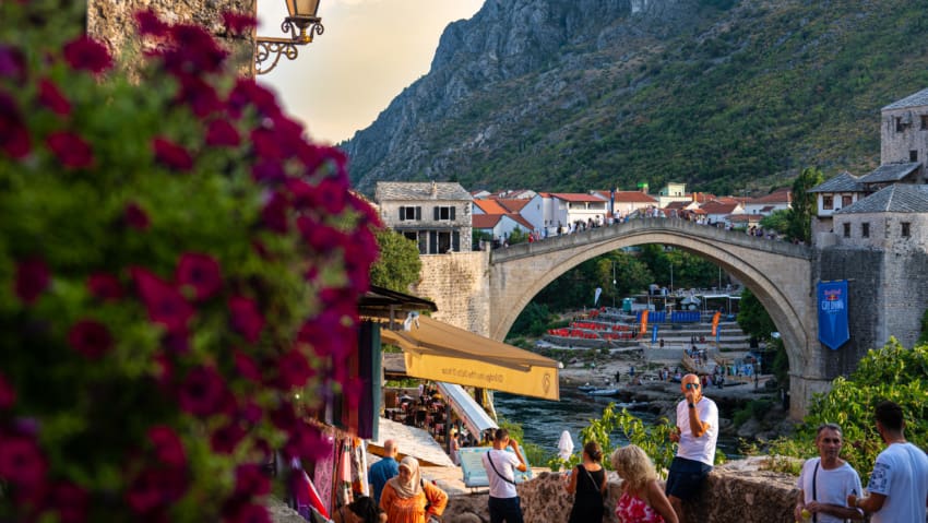 View of Mostar from Old Town