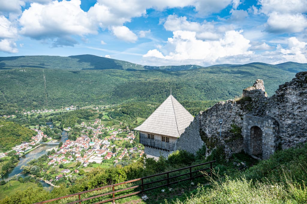 Views from the castle at Una National Park