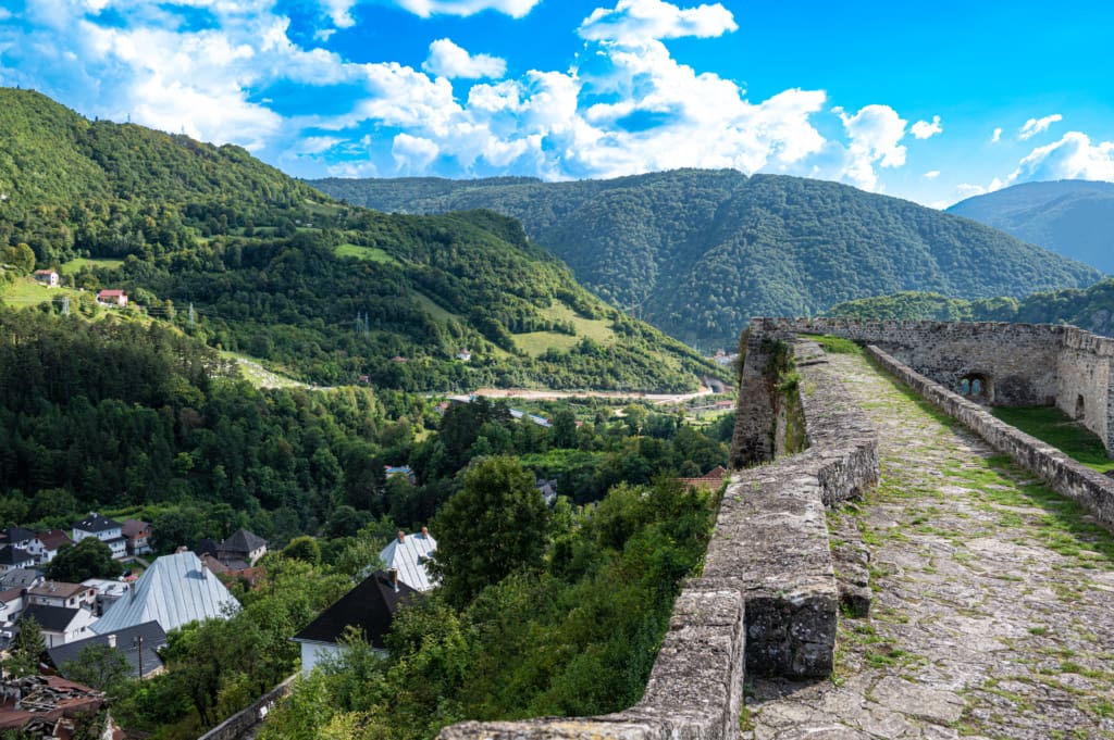 Views from Jajce fortress