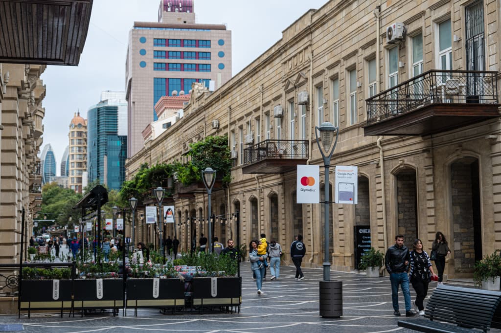Nizami Street in Baku, Azerbaijan