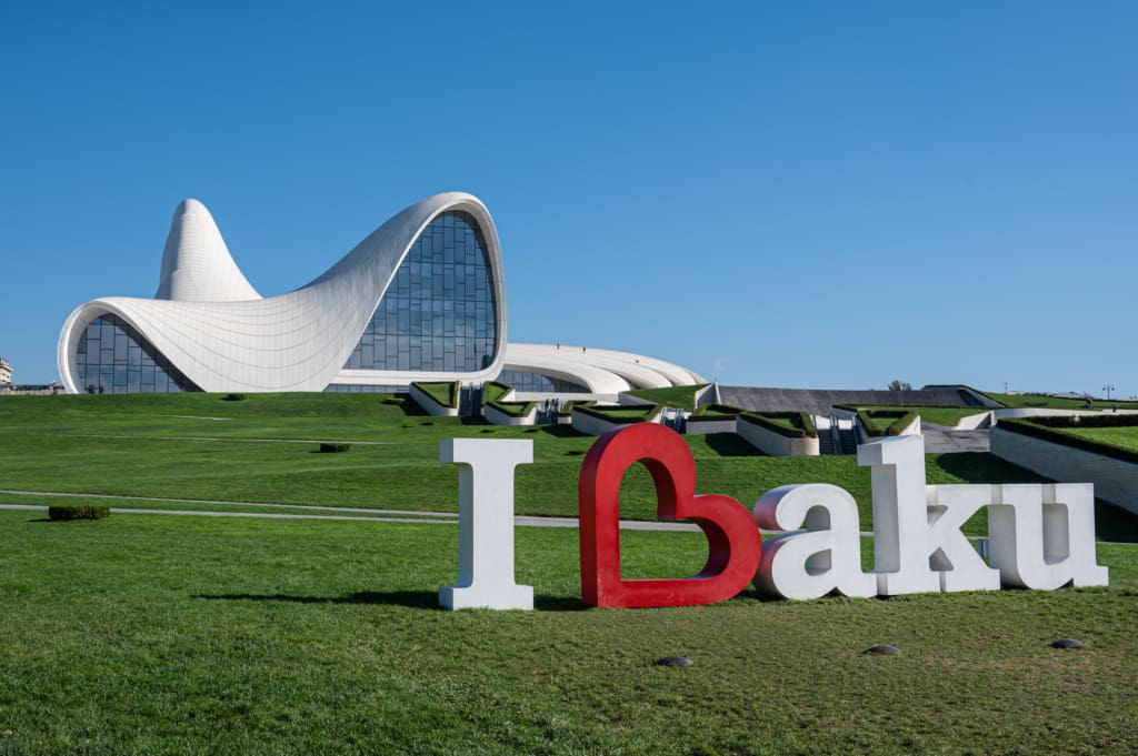 Heydar Aliyev Center, one of the best things to do and see in Baku, Azerbaijan