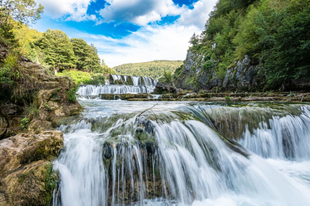 The largest falls in Una National park