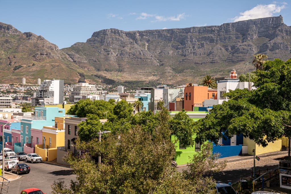 Panoramic view of Bo-Kaap on our historic walking tour