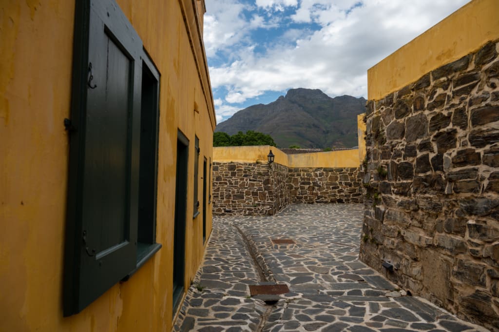 A glimpse of Table Mountain from Castle of Good Hope