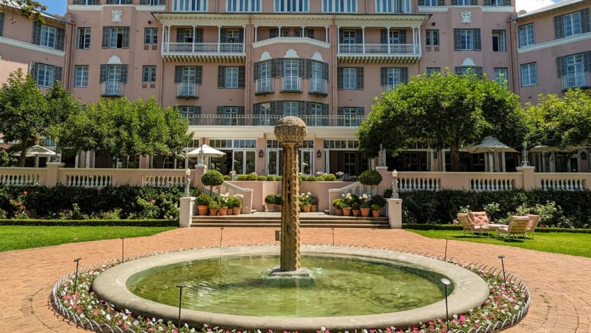 A view of the Belmond Hotel in Cape Town