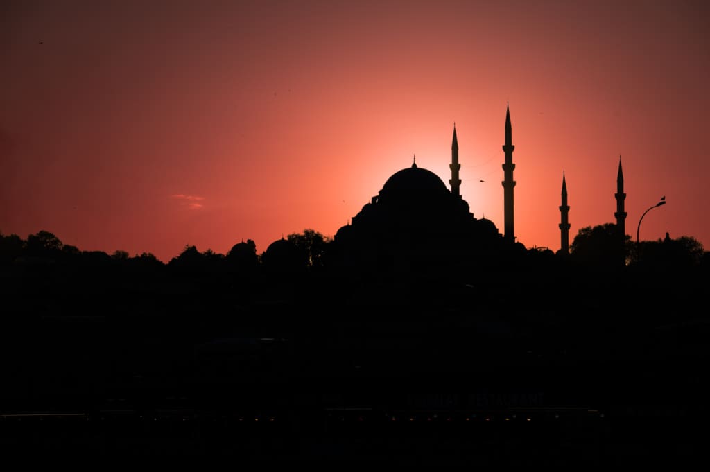 Mosques in Istanbul at Sunset