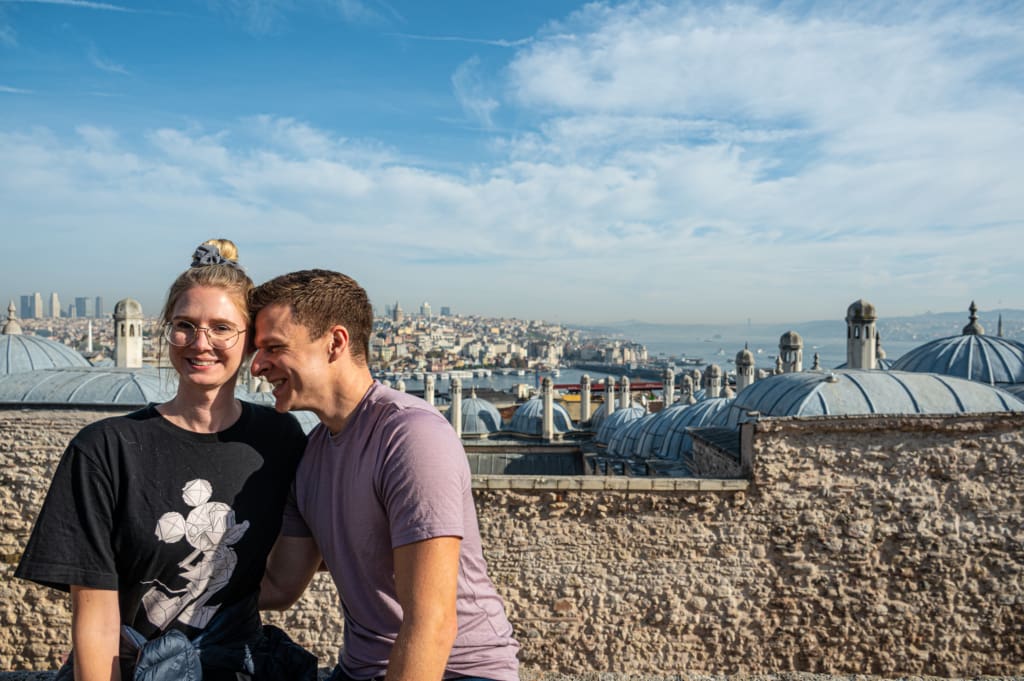 Beautiful views from Suleymaniye Mosque in Istanbul