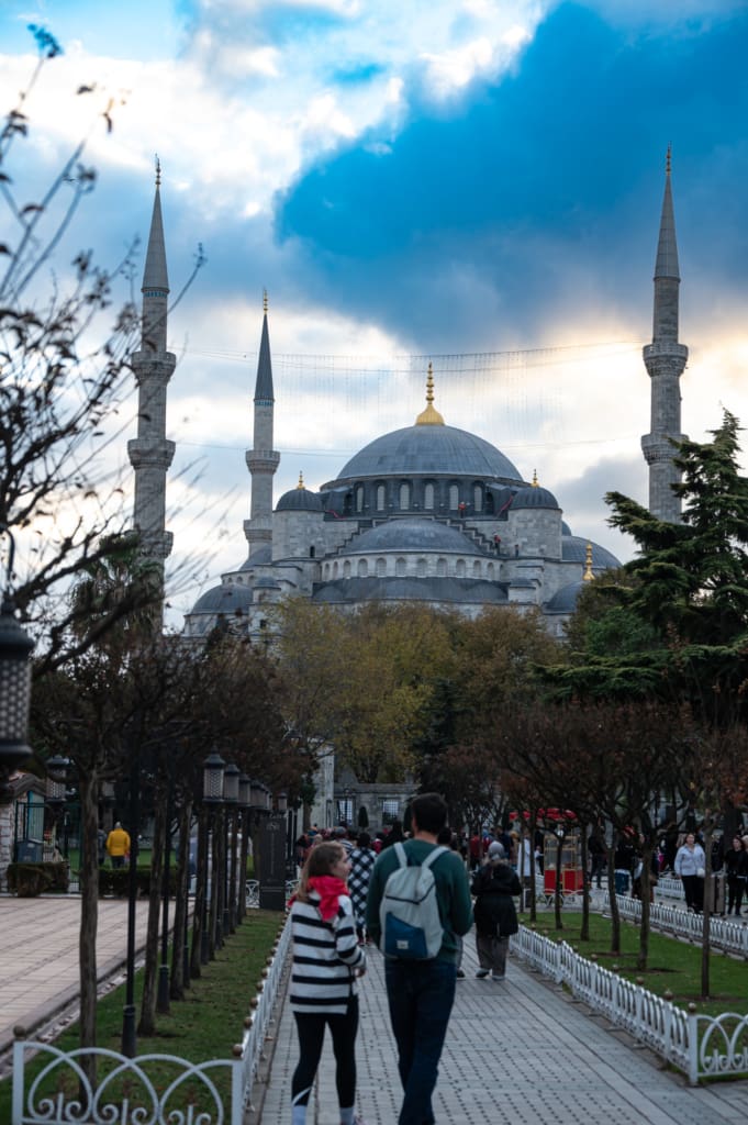 View of the Blue Mosque in Istanbul