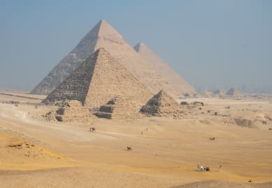 Pyramids of Giza on Day 2 of our 10 Day Egypt Itinerary