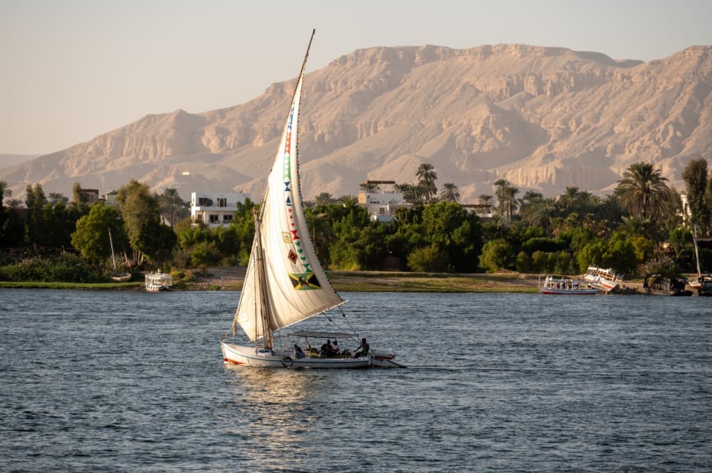 Felucca on the Nile River in Luxor