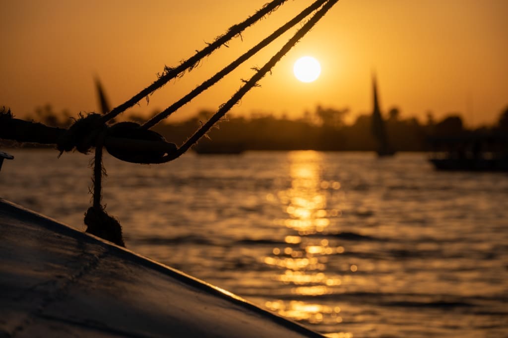Sunset on the Nile River