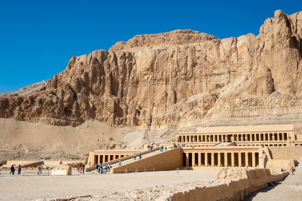 View of the hatshepsut temple