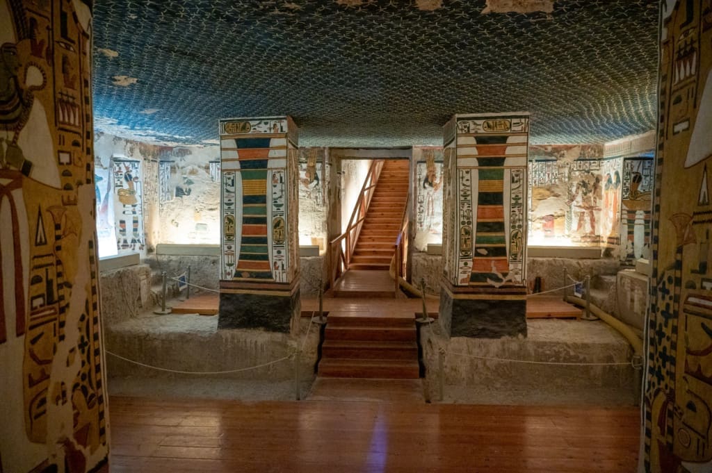 Inner chamber within the tomb. of Nefertari