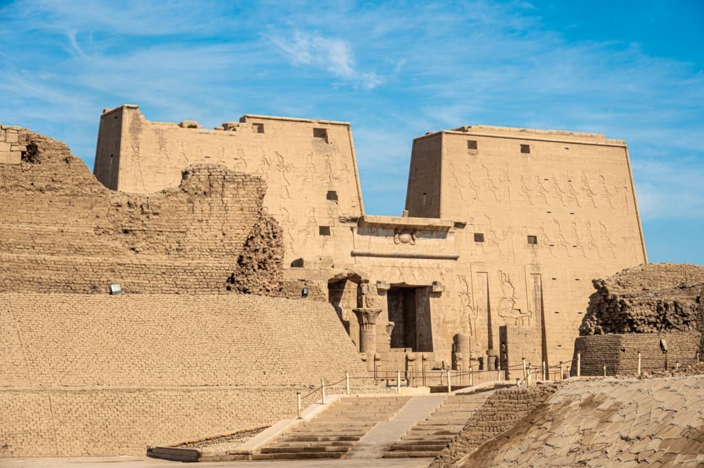 Exterior of temple at Edfu in Day 6 of our Egypt Itinerary