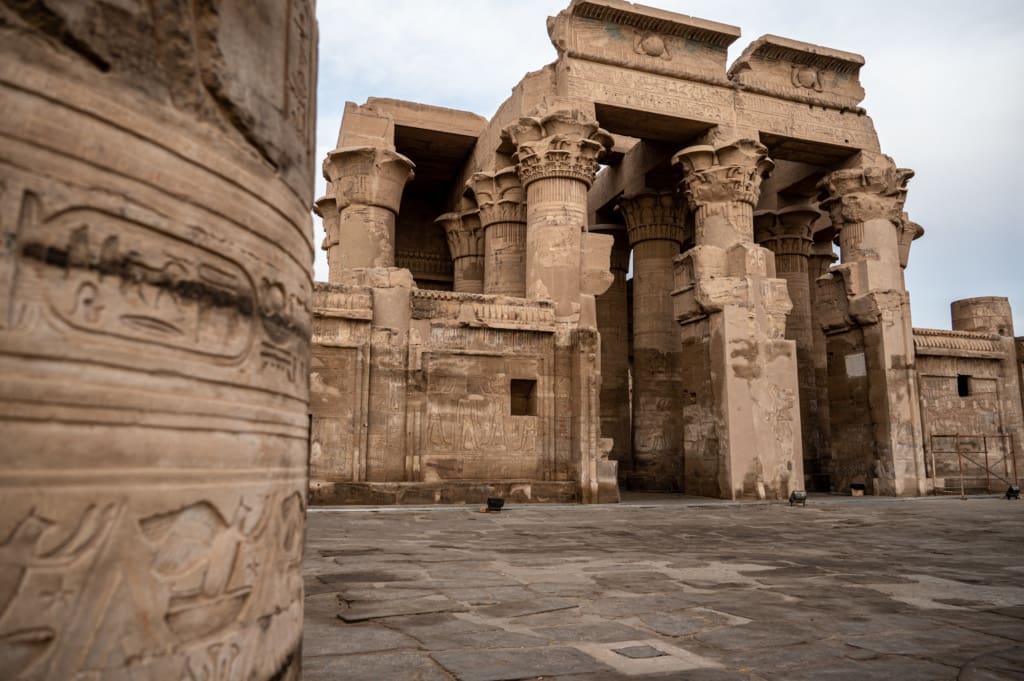 Exterior view of Komombo temple on Day 7 of our Egypt itinerary