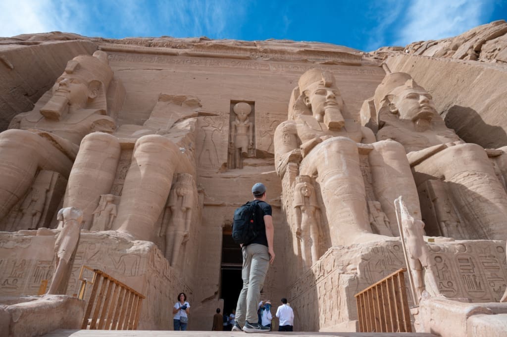 Exterior of Abu Simbel temple