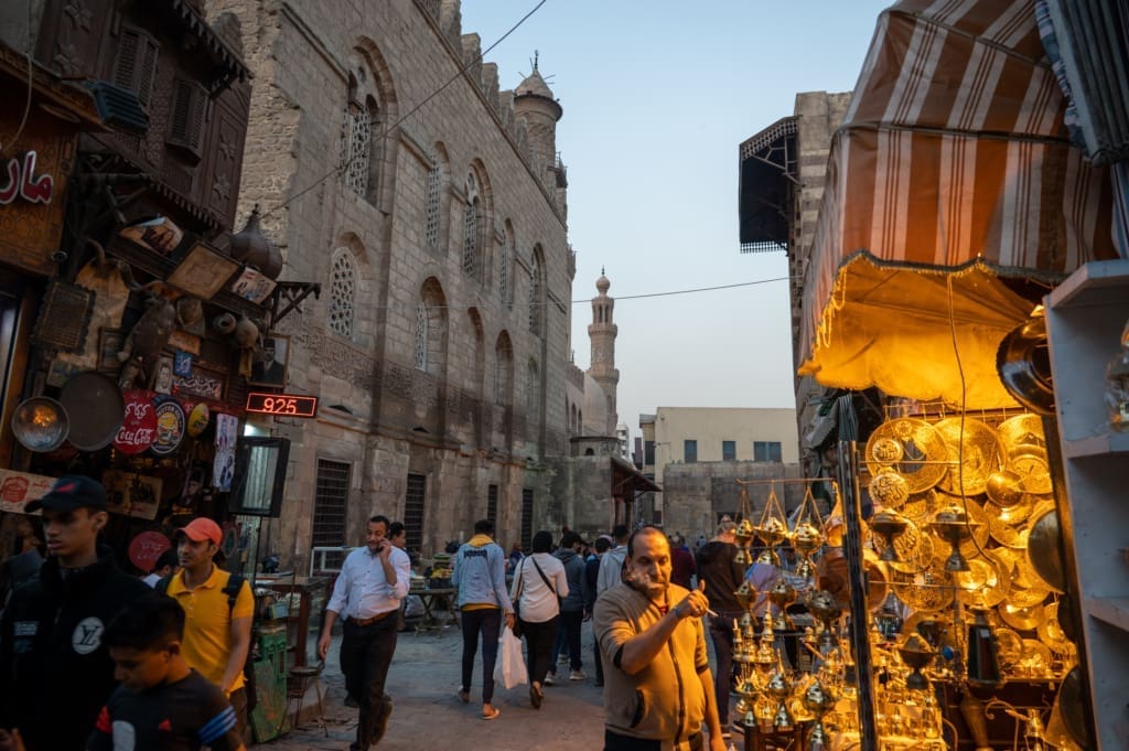 Market street in Cairo on our last full day of our Egypt Itinerary