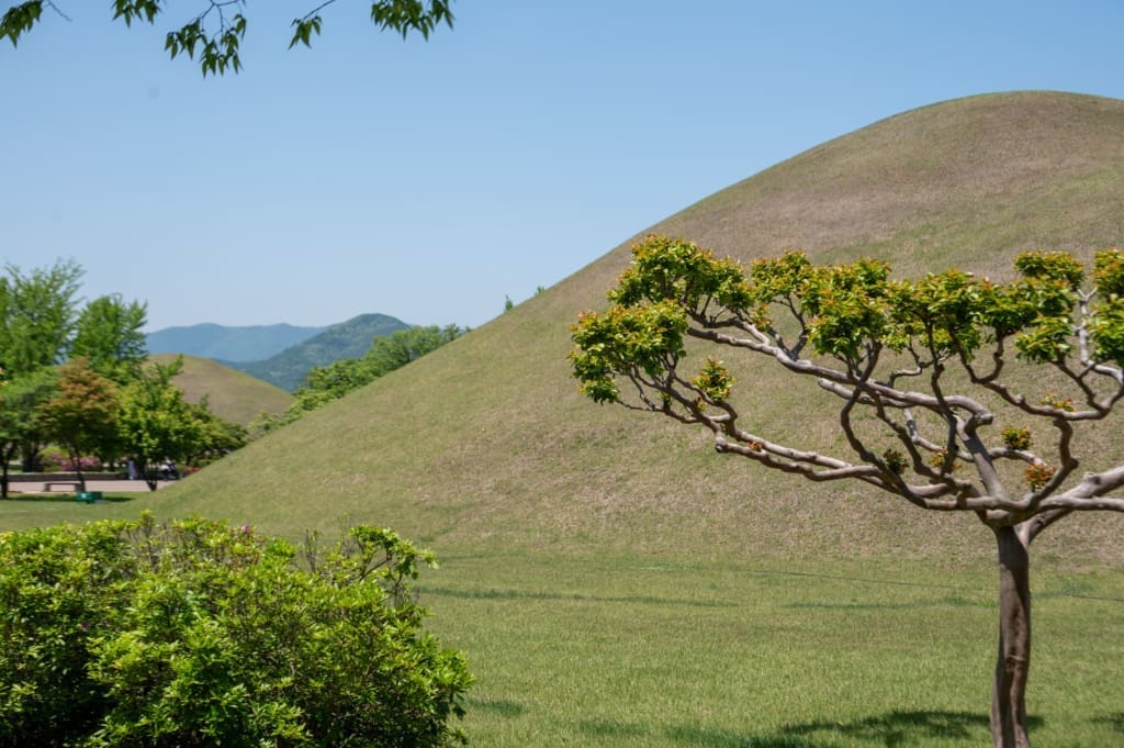 Tombs in Gyeongju on our one-day itinerary