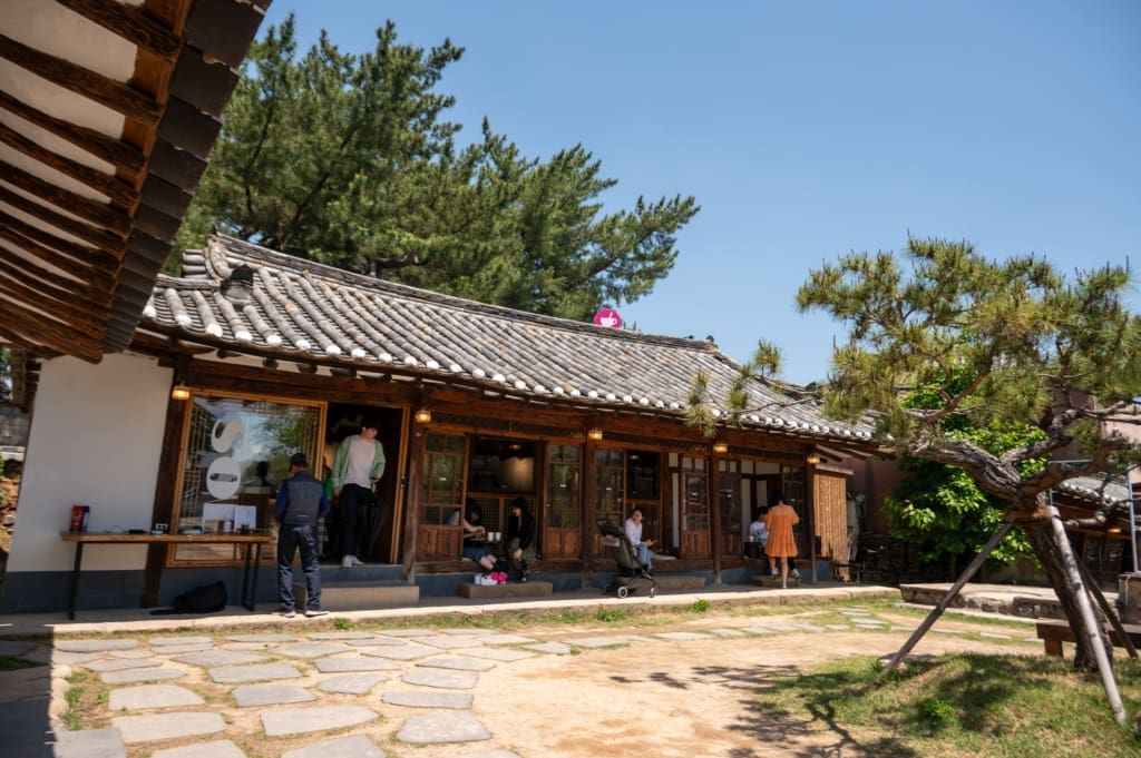 Historic grounds of a coffee shop in Gyeongju
