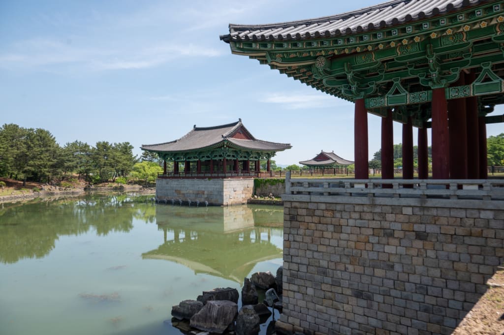 Daytime views at the palace in Gyeongju