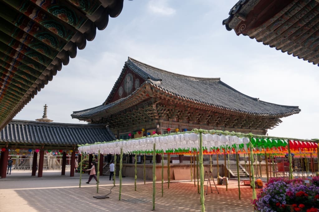 Interior view of Bulguksa Temple